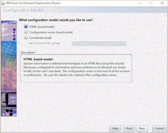 Configuration Model window